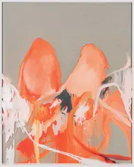 Michael Müller, Yet each man kills the thing he loves, By each let this be heard, Some do it with a bitter look, Some with a flattering word. The coward does it with a kiss, The brave man with a sword!, aus der Serie, 2020, Acryl, Gesso und Lack auf belgischem Leinen und Glas