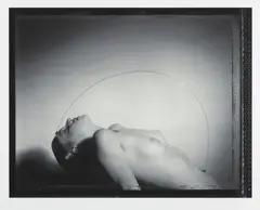 Pavel Baňka, Nude with Metal Arch (Tribute to Vratislav Karel Novák), 1985, archival pigment print