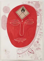 Luboš Plný, Noli Me Tangere, 2001, coloured indian ink, paper