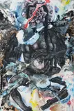 Veronika Vomáčková, Black Angel, 2020, mixed media on canvas