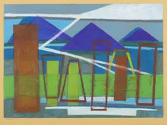 David Vávra, Gratzen Mountains, 2021, pastel on paper