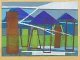 David Vávra, Gratzen Mountains, 2021, pastel on paper