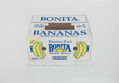 Michal Cihlář, Banana Crate, 2024, eight-colour linocut, paper