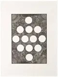 Bruce Conner, Twelve Moons (from 100 Series), 1970, Offset lithograph on paper