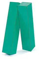 Lloyd Hamrol, Green Piece (One Up One Down), c. 1969, Formica and wood