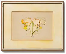 Ed Moses, Untitled, 1963, Graphite, gouache, and felt-tip marker on paper cutout relief on illustration board in artist's frame