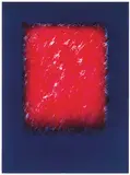 Eric Orr, Oceans of Time Red, 1989, Color lithograph on paper