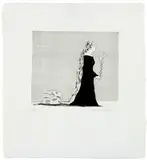 David Hockney, The Older Rapunzel (pl. 15 from Illustrations for Six Fairy Tales from the Brothers Grimm), 1969-1970, Etching and aquatint on paper