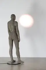 Jonathan Borofsky, Projector Woman, 1989-1990, Fiberglass, Celluclay, resin, projector, steel, and wood