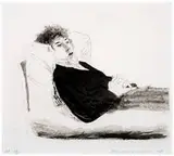 David Hockney, Reclining Figure, 1975, Etching on Inveresk mould-made paper
