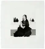 David Hockney, The Enchantress with the Baby Rapunzel (pl. 14 from Illustrations for Six Fairy Tales from the Broth, 1969-1970, Etching and aquatint on paper