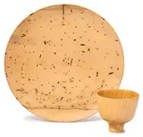 Bob Stocksdale, Charger and footed bowl (2)