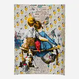 Thierry Guetta, Work Well Together (Unique), 2023, screenprint in colors with hand-painted elements