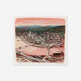Michael Brophy, River City, 2000, gouache on paper