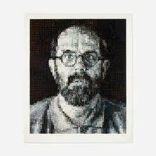 Chuck Close, Self-Portrait, 1995, screenprint in colors