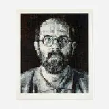Chuck Close, Self-Portrait, 1995, screenprint in colors