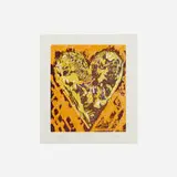 Heart for Film Forum by Jim Dine, 1993, woodcut in colors, sold Jun 2023