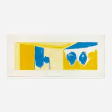 Robert Motherwell, Mediterranean Light, 1991, lithograph in colors on TGL handmade
