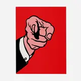 Roy Lichtenstein, Finger Pointing (from the New York Collection for Stockholm portfolio), 1973, screenprint in colors