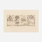 Joan Mitchell, Sunflower IV, 1972, etching and aquatint in colors on Arches