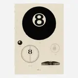 Donald Sultan, Eight Ball Feb. 14, 1996 (from The Album series), 1996, lithograph, woodcut and etching