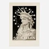 Robert Indiana, Mother of Exiles (Black), 1986, etching and aquatint on Arches Cover