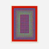 Richard Anuszkiewicz, Untitled (Annual Edition), 1985, screenprint in colors
