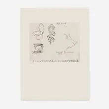 Marcel Duchamp, Rebus, 1961, etching