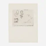 Marcel Duchamp, Rebus, 1961, etching