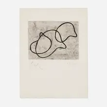 Untitled (from Surrealism between Two Wars: International Anthology of Contemporary Engraving, Volume 2, from the series The Forerunners of the Avant-Garde) by Jean Arp, 1966, etching, sold Jun 2023