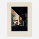 Richard Estes, 4 1/2% Interest (from the Urban Landscapes No. 2 portfolio), 1979, screenprint in colors on Fabriano Cottone