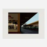 Richard Estes, Shopping Center (from the Urban Landscapes No. 3 portfolio), 1979, screenprint in colors on Fabriano Cottone