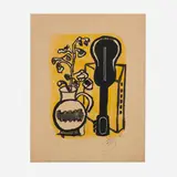 Fernand Léger, Vase et mandoline, 1950, lithograph in colors
