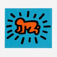 Radiant Baby (from the Icons series) by Keith Haring, 1990, screenprint in colors with embossing, sold Jun 2023