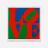Robert Indiana, Love (from The Book of Love portfolio), 1996, screenprint in colors