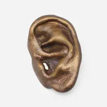 My Bad Ear (for Parkett 70) by Christian Marclay, 2004, bronze, sold Jun 2023