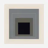 WLS IX (from the White Line Squares Series II) by Josef Albers, 1966, screenprint in colors on handcut Arches Cover, sold Jun 2023