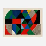 Polyphonie by Sonia Delaunay, 1971, lithograph in colors, sold Jun 2023