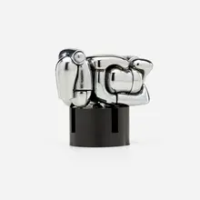 Mini Maria by Miguel Berrocal, 1968-1969, nickel-plated Zamak, moonstone, acrylic, sold Jun 2023