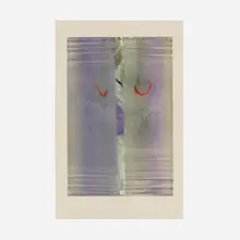 Lamar Briggs, Abstract Composition, etching and aquatint in colors on rice paper