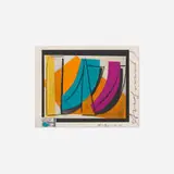 Andy Warhol, U.N. Stamp, 1979, offset lithograph in colors on BFK Rives