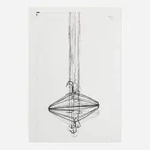 Coathanger II by Al Taylor, 1990, lithograph on BFK Rives, sold Jun 2023