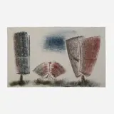 Harry Bertoia, Untitled (Monotype), c. 1943, ink on rice paper