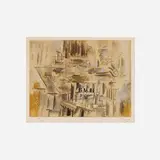Georges Braque, Hommage à J.S. Bach, 1950, etching in colors