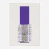 Jesús Rafael Soto, Irritated Purple, screenprint in colors
