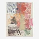 Robert Rauschenberg, Tibetan Locks and Keys, 1984, lithograph in colors
