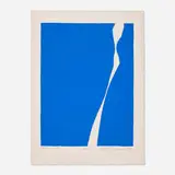 Adja Yunkers, White on Blue II