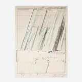 Cy Twombly, Untitled (from the Hommage à Picasso portfolio), 1973, offset lithograph in colors