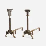 Samuel Yellin, Andirons, pair