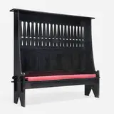Charles Rohlfs, High-back hall bench for the 1901 Pan-American Exposition